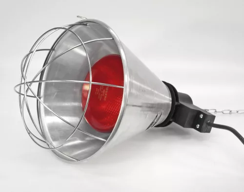 KERBL Kryt infralampy s hliníkovým tienidlom a 2,5 m káblom – Ø 21 cm