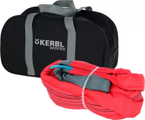 Ťažné lano s očkami 37706 6 m 35000 kg, červené