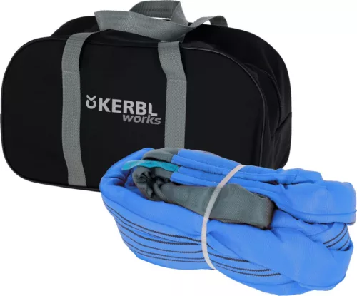 Ťažné lano s očkami 37704, 6 m, 56 000 kg, modré