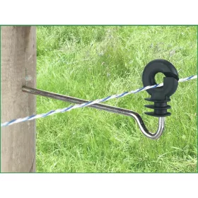   AKO távtartós villanypásztor körszigetelő facsavaros menettel - 22 cm, 10 db/cs