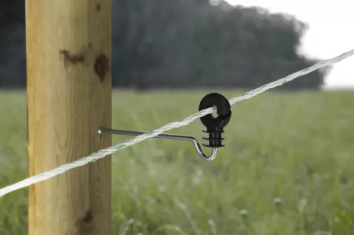 AKO távtartós villanypásztor körszigetelő facsavaros menettel - 22 cm, 10 db/cs