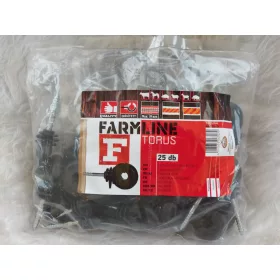   FarmLine Torus F skrutkovací izolátor na drevo pre vodič elektrického ohradníka – 25 ks