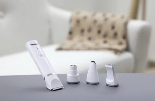 Akkumulátorový multi‑trimmer 4 v 1, biely