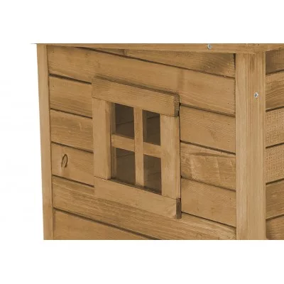 Rustica mačací domček so silikónovými dvierkami, 57 x 45 x 43 cm