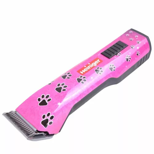 Strihací strojček Heiniger Saphir Pink s 2 batériami a strihacou hlavou